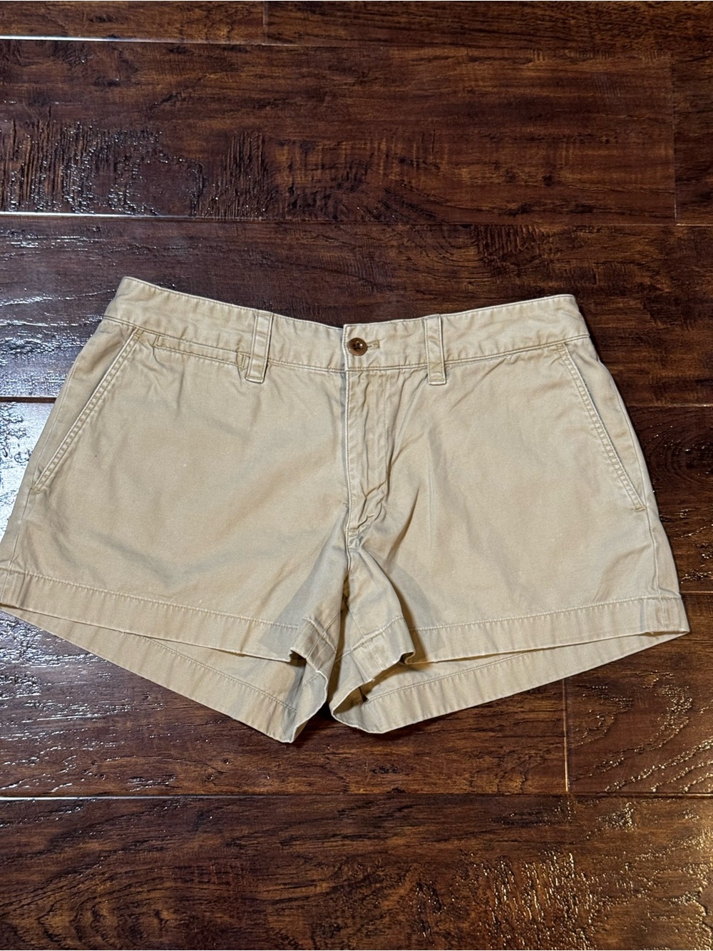 Vintage Ralph Lauren Rugby Khaki Cotton Chino Shorts Size 6